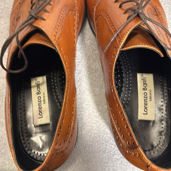 Lorenzo Banfi Men's Brown Leather Dress Shoes Men’s size 12 M made in Italy - Picture 12 of 13